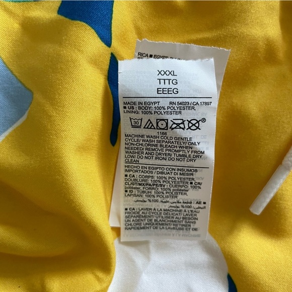 Old Navy Floral Print swim trunks in Multicolor size XXXL summer sun beach lined - Picture 9 of 9